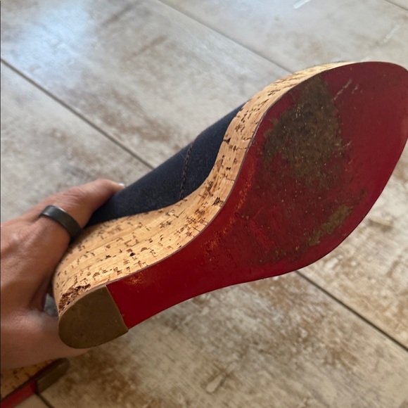 Loubiton Denim cork platforms - with a sad story! - Picture 3 of 16